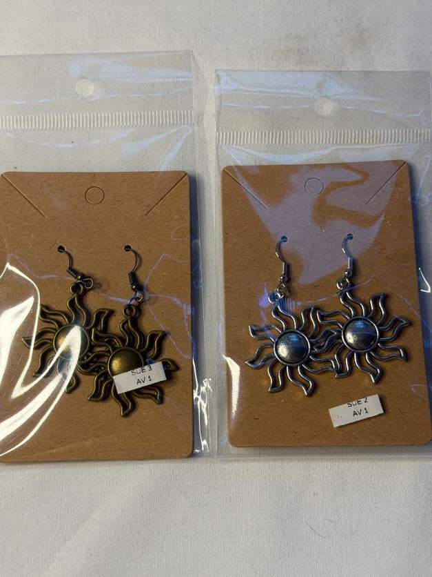 Sun Charm Earrings