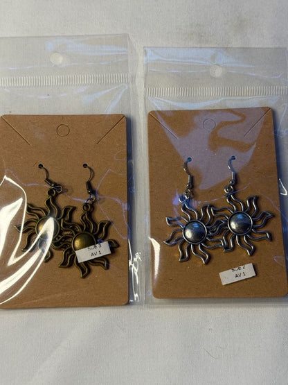 Sun Charm Earrings