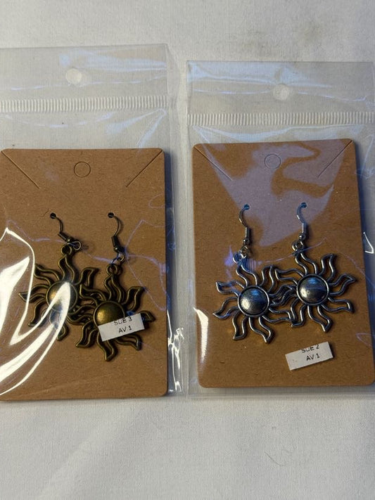 Sun Charm Earrings