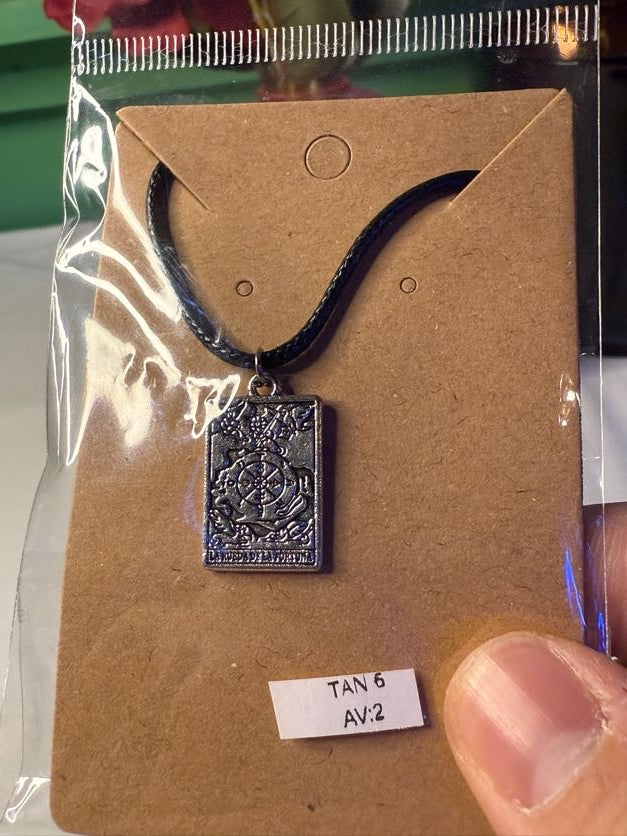 Silver Tarot Card Necklaces