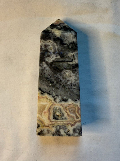 Crazy Lace Agate Tower