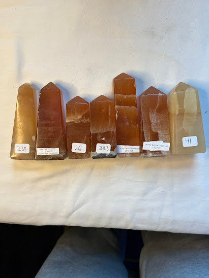 Honey Calcite Towers