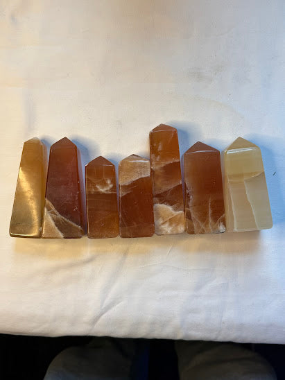 Honey Calcite Towers