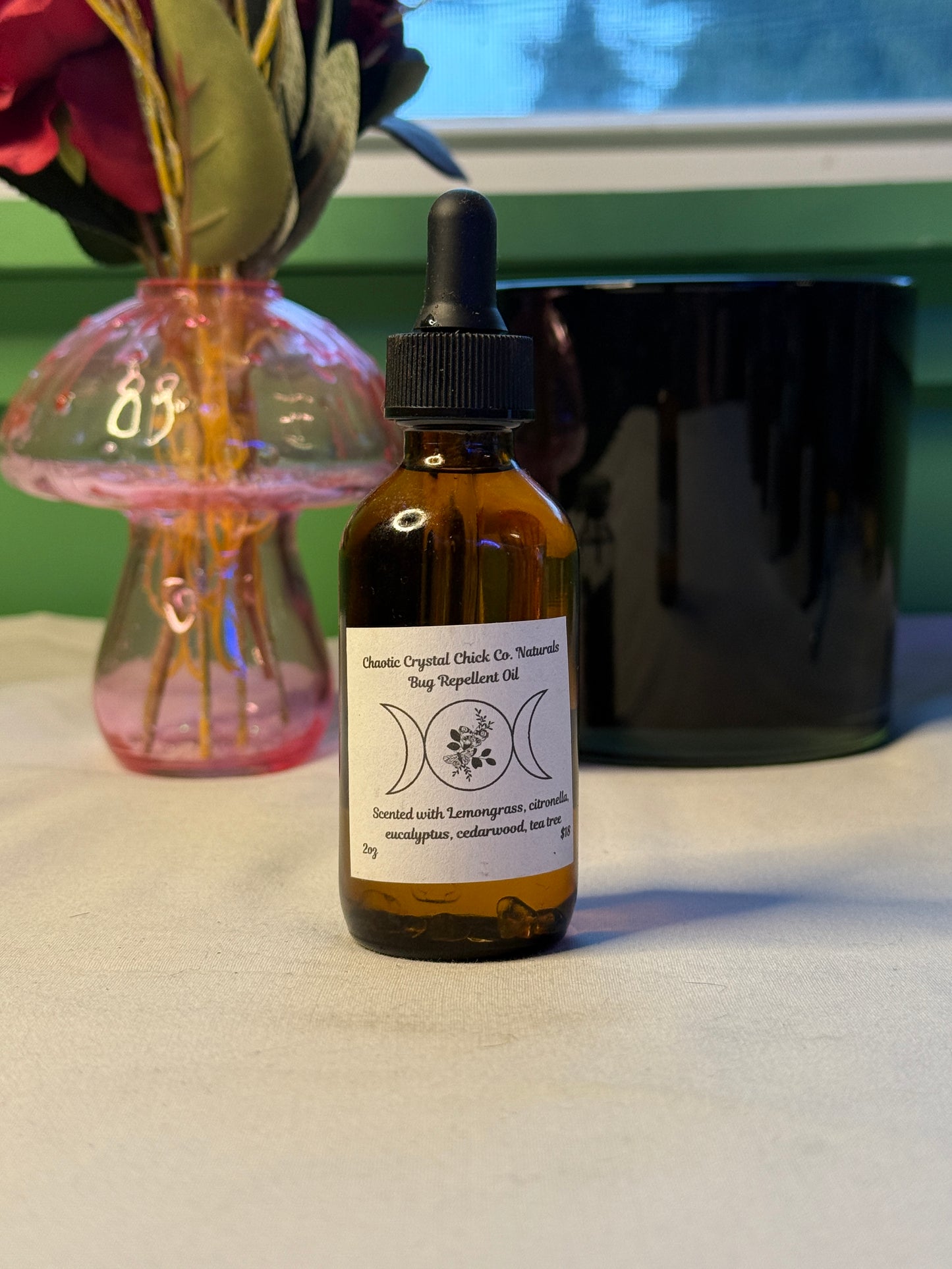 Bug Repellant Crystal Infused Body Oil