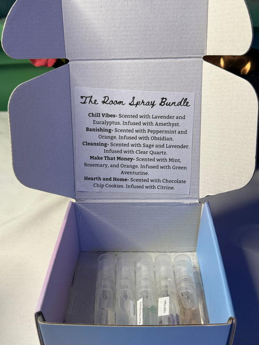 The Room Spray Bundle Crystal Infused Room Sprays Sampler Pack