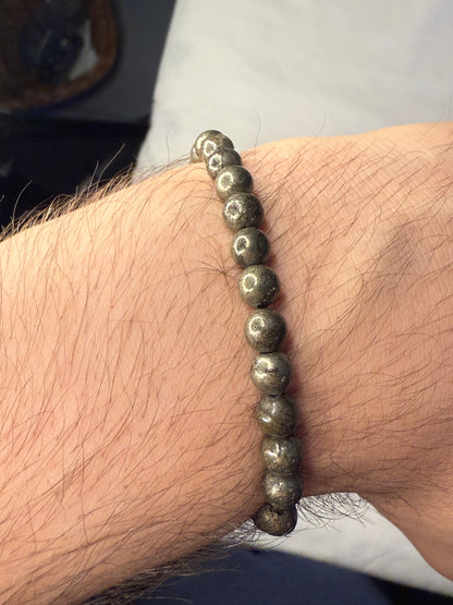 6mm Pyrite Bracelet