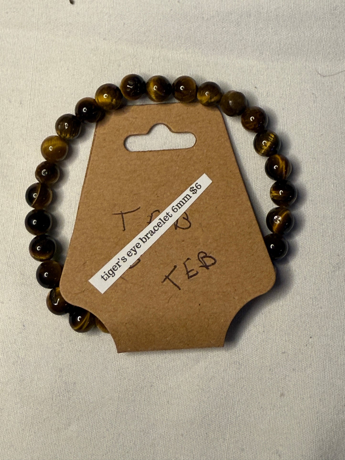6mm Tiger's Eye Bracelet