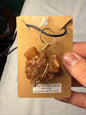Raw Aragonite Simple Wire Wrap Necklace