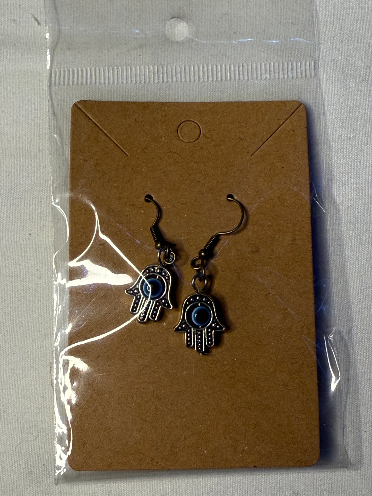 Hamsa Hand Charm Earrings