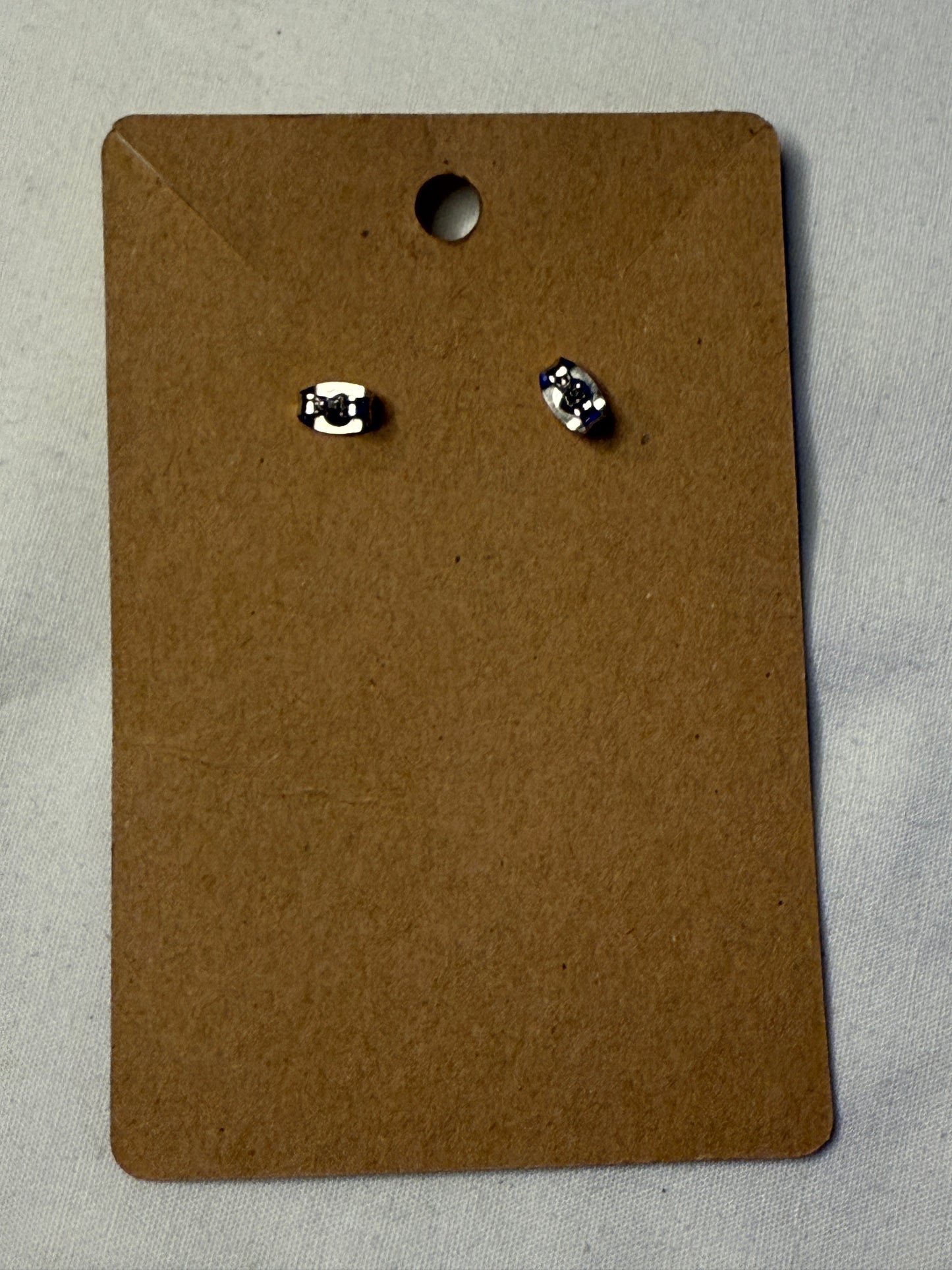 Lapis Lazuli Evil Eye Stud Earrings