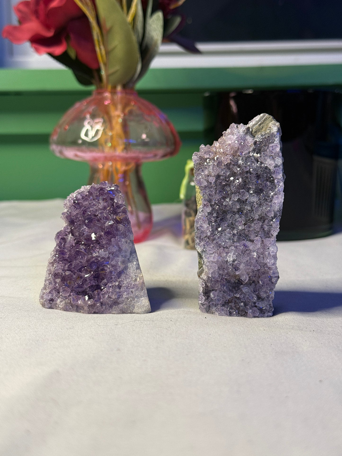 Rainbow Amethyst Clusters