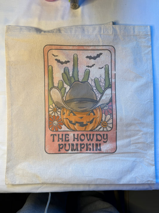 The Howdy Pumpkin Totebag