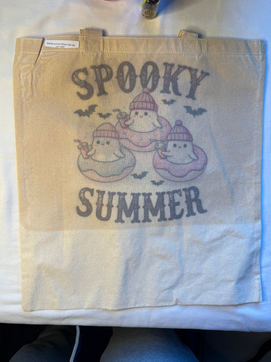 Spooky Summer Ghosts Totebag (Misprint)