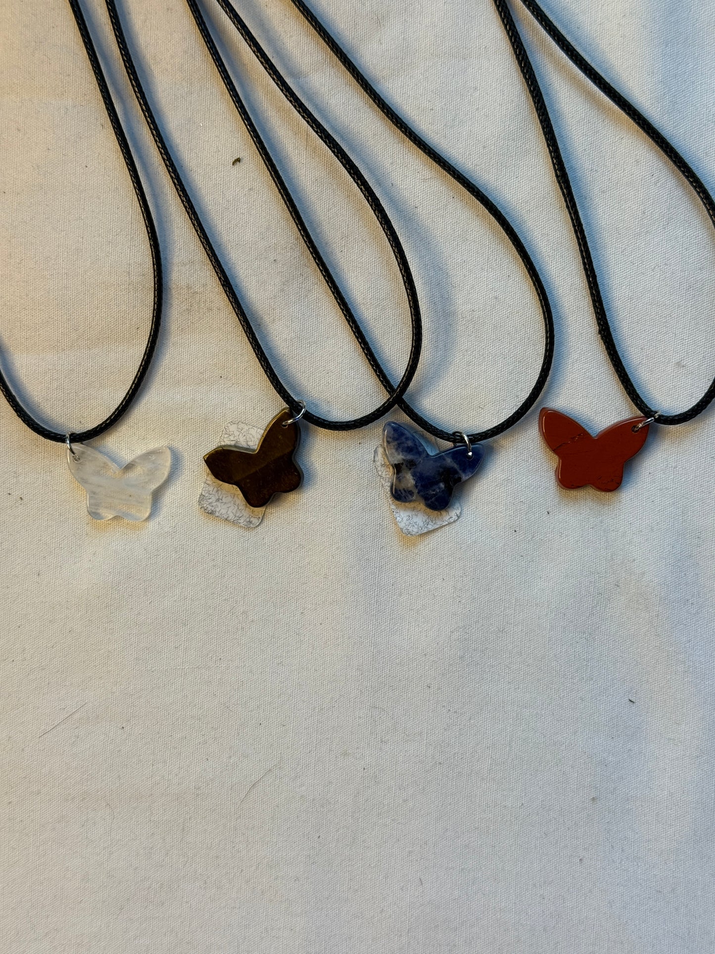 Small Crystal Butterfly Necklace