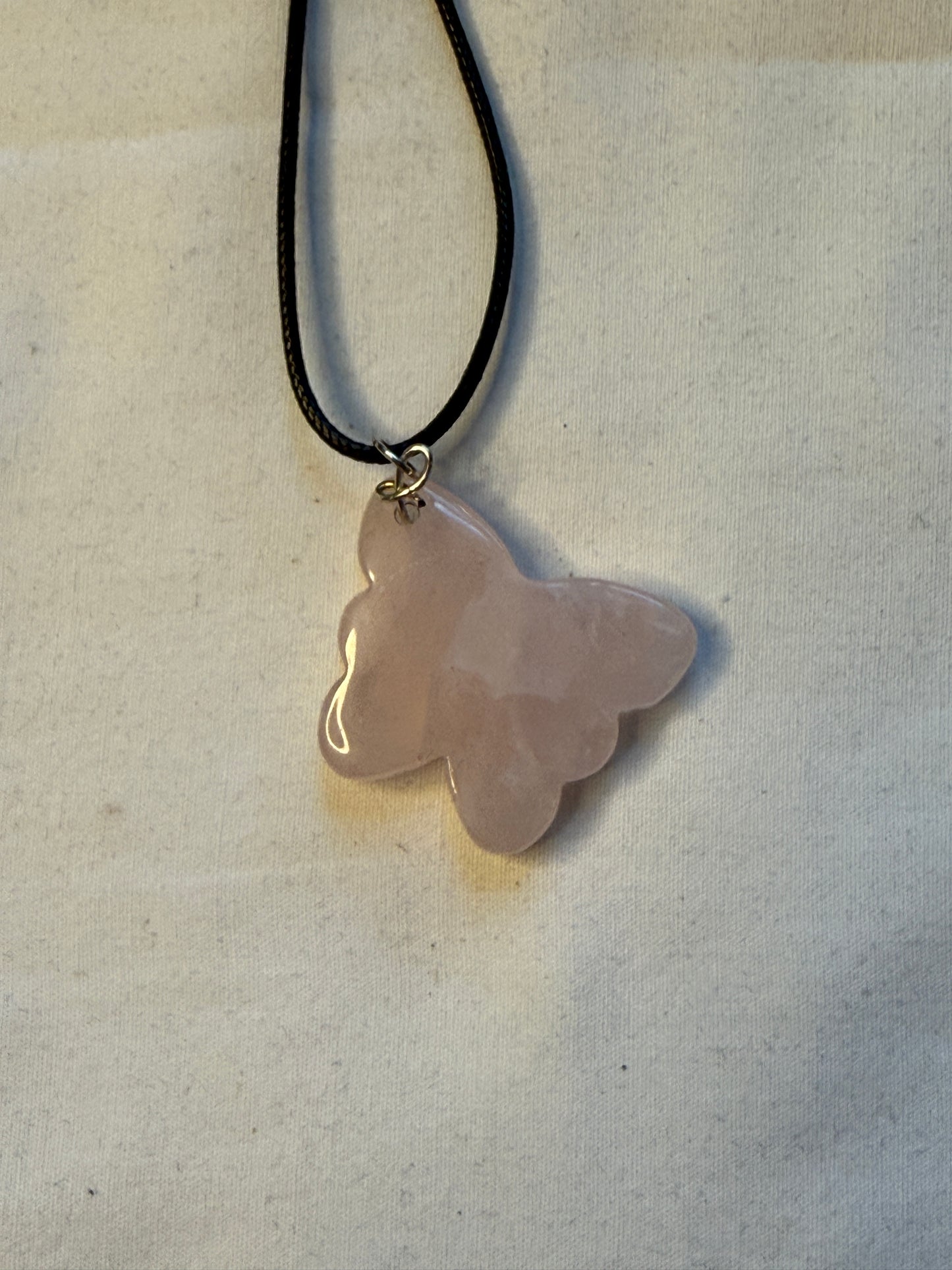 Large Crystal Butterfly Necklace