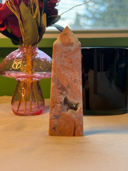 Cotton Candy Agate Large Tower