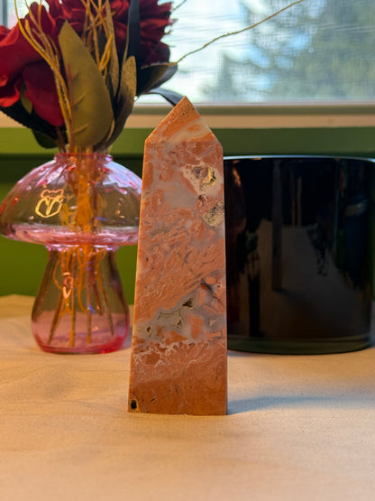 Cotton Candy Agate Large Tower