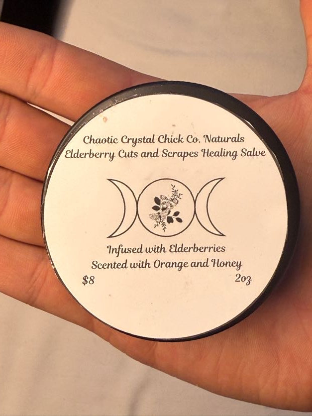 Elderberry Cuts and Scrapes Healing Salve