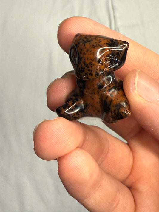 Mahogany Obsidian Mew-Inspired Shape