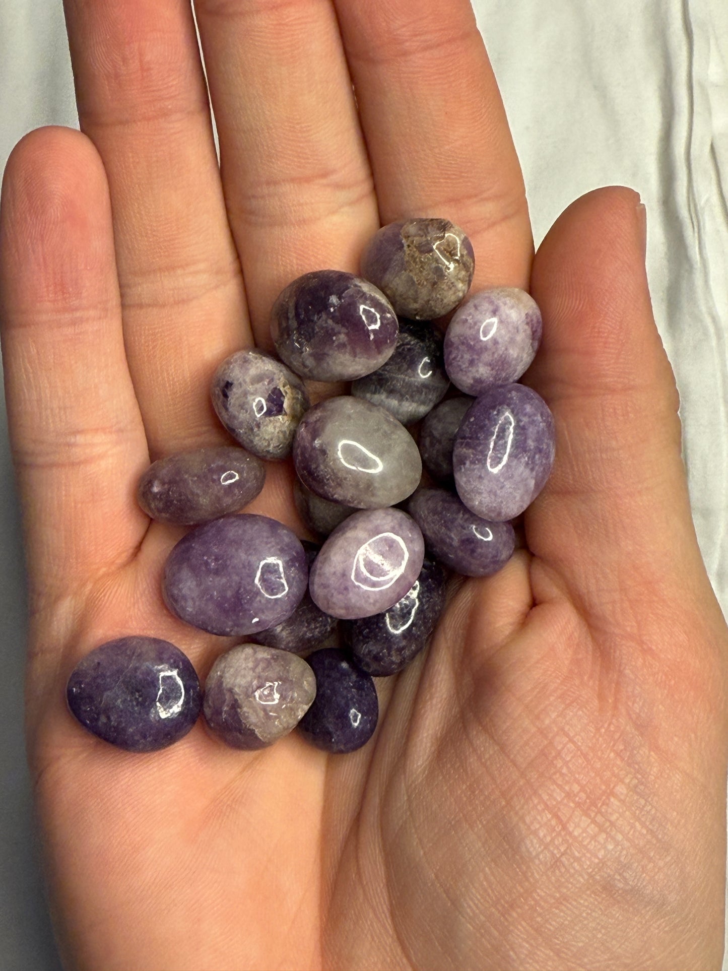 Lepidolite Tumbles