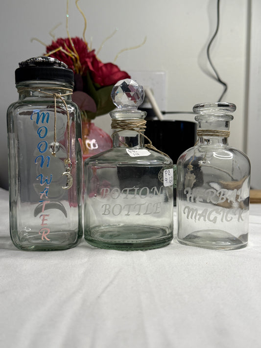 Glass Potion Bottles