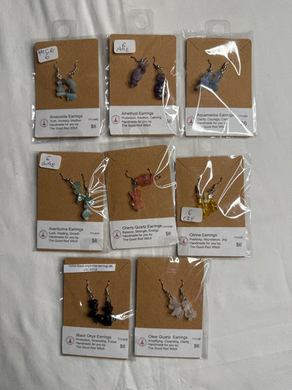 Crystal Chip Earrings (TGRW)