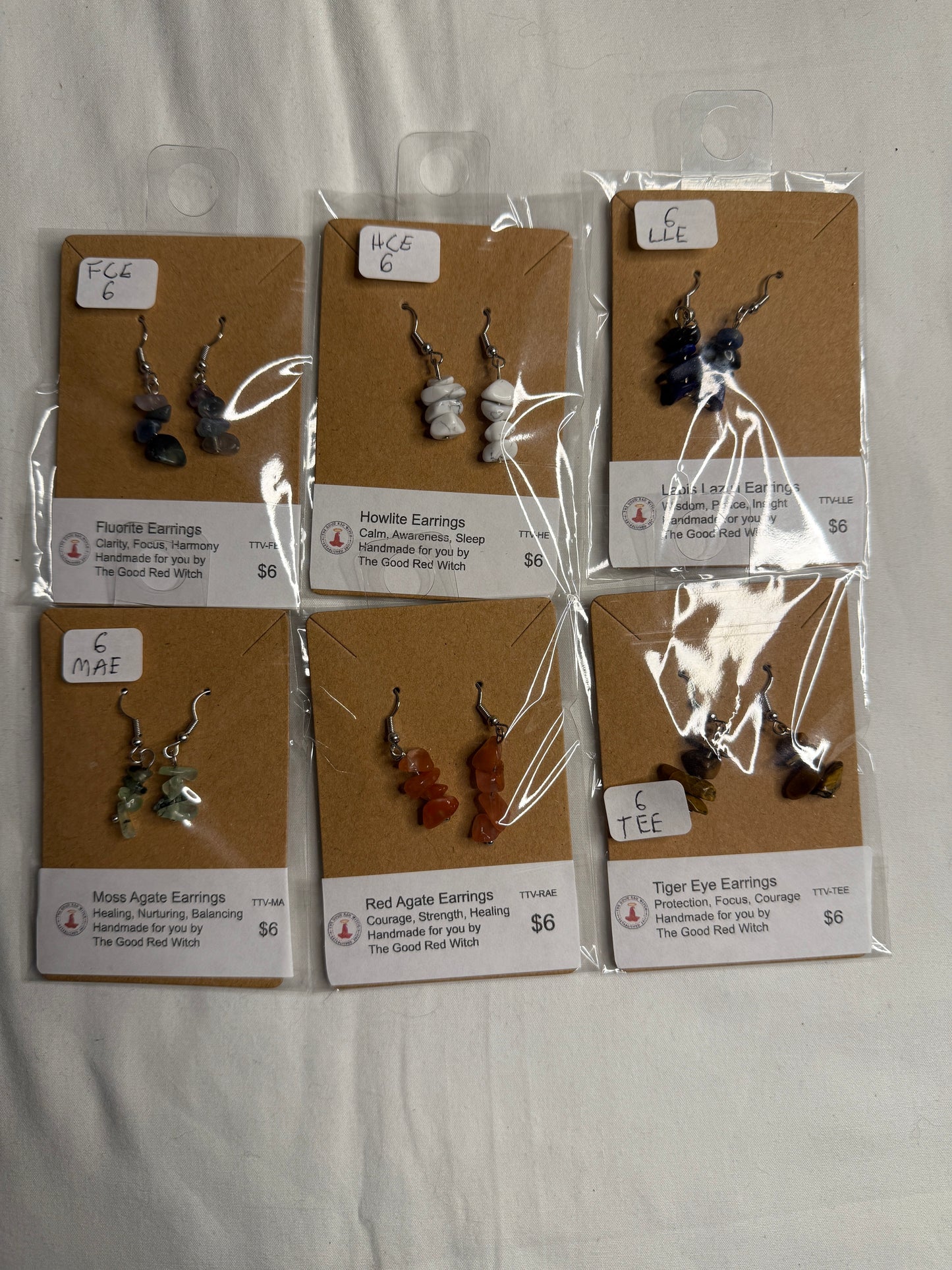 Crystal Chip Earrings (TGRW)