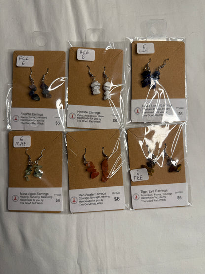 Crystal Chip Earrings (TGRW)