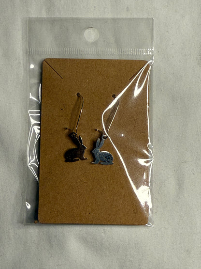 Silver Bunny Earrings