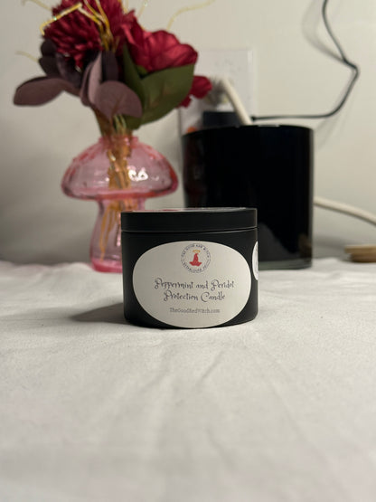 Peppermint and Peridot Protection Candle