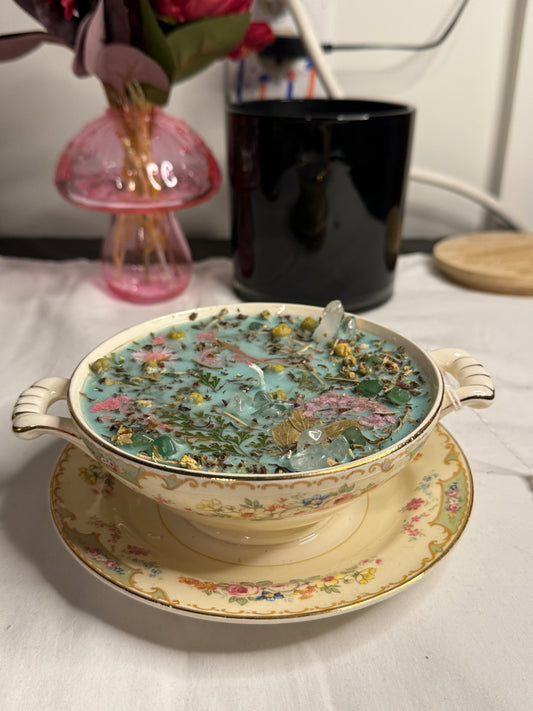 Money Magic Teacup Candle