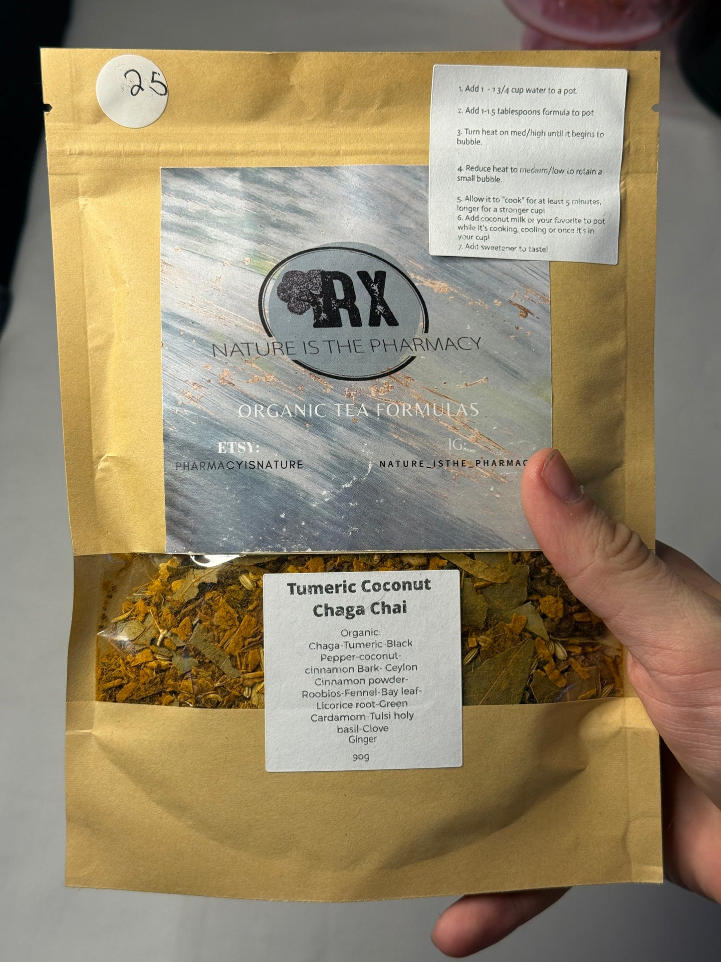 Chaga Chai Turmeric Coconut Organic Loose Leaf Tea 90g