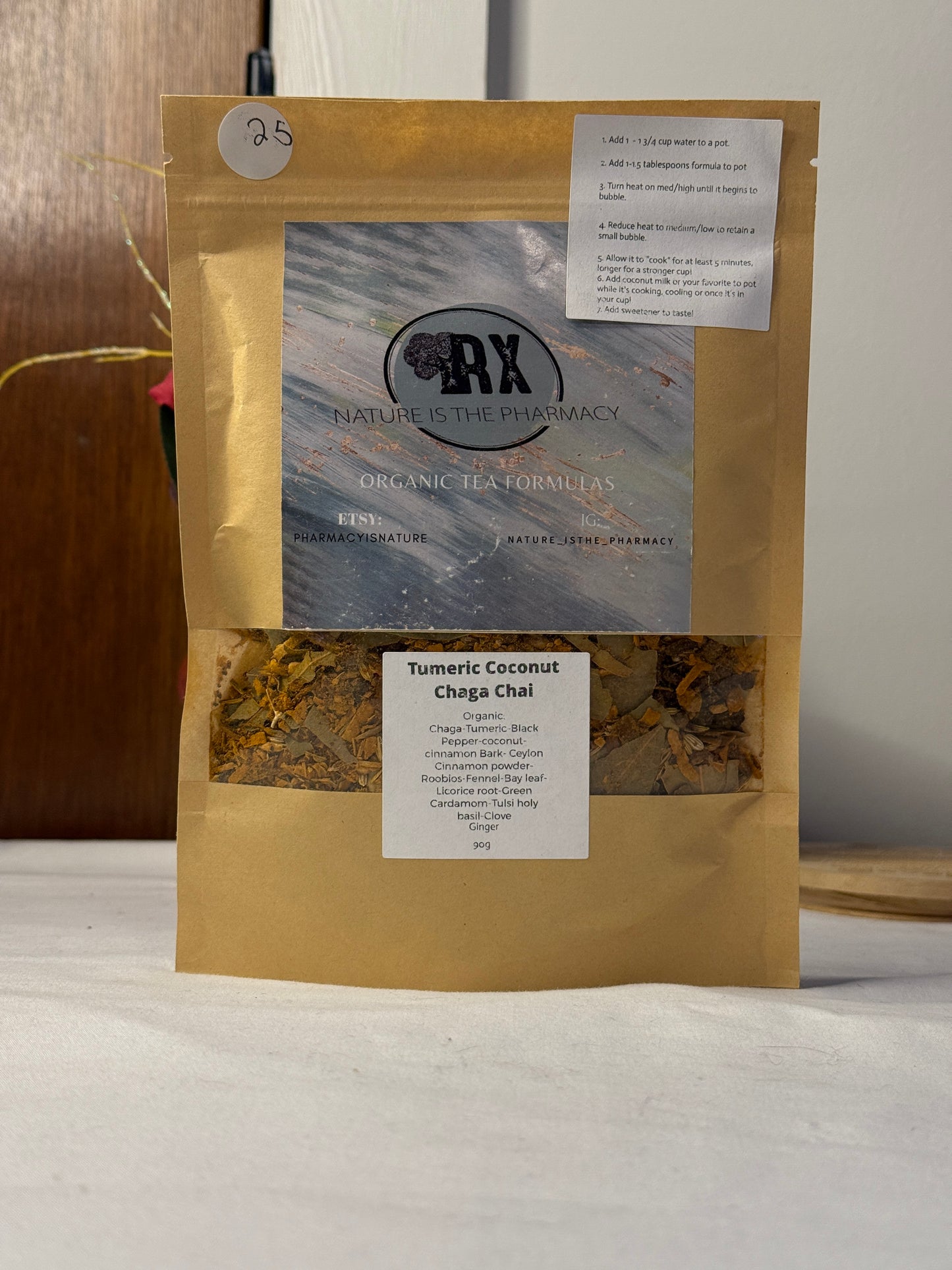 Chaga Chai Turmeric Coconut Organic Loose Leaf Tea 90g