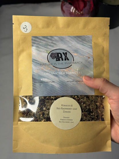 Hibiscus & Red Raspberry Leaf Zinger Organic Loose Leaf Tea 60g