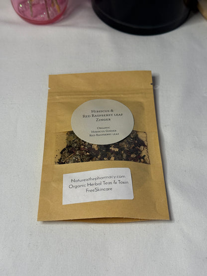 Hibiscus & Red Raspberry Leaf Organic Loose Leaf Tea Sample