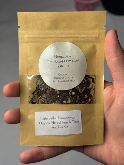 Hibiscus & Red Raspberry Leaf Organic Loose Leaf Tea Sample
