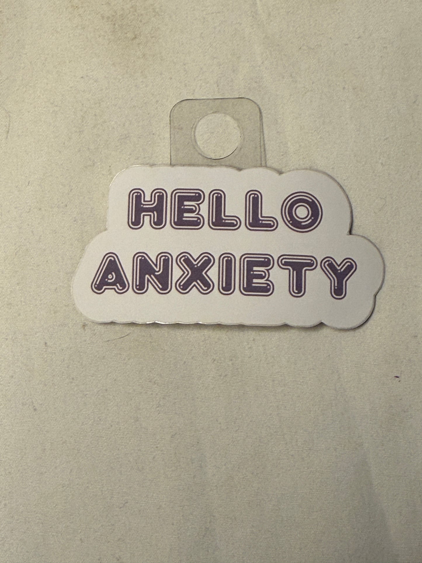 Hello Anxiety Sticker