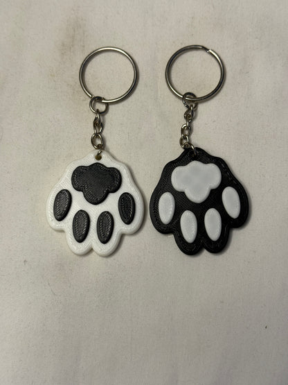 Paw Print Keychains