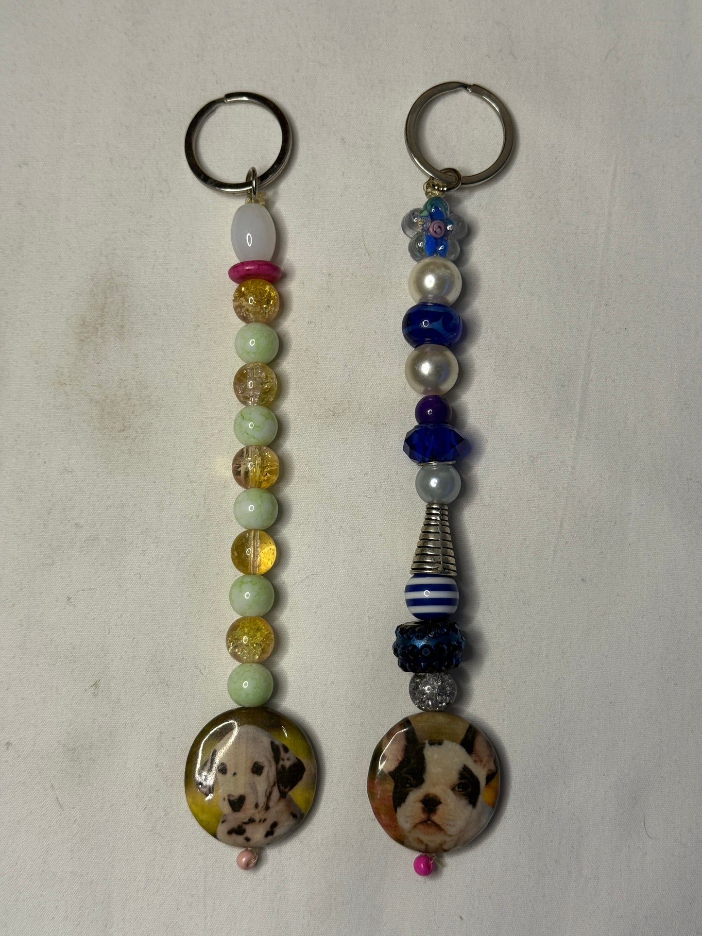 Long Dog Pendant Keychains