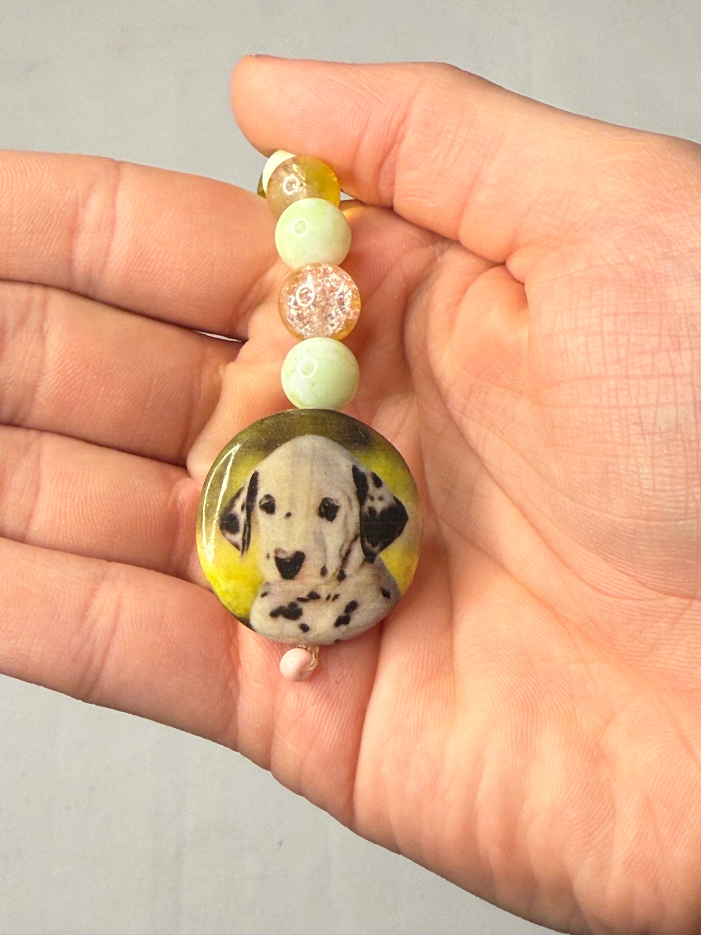 Long Dog Pendant Keychains