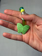 Long Green Butterfly Keychain