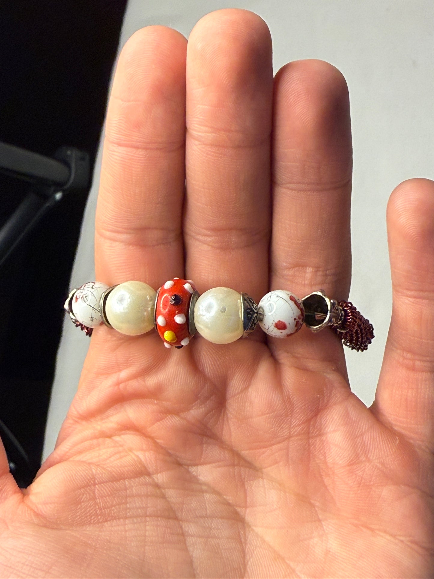 Beaded Bracelets with Lobster Claw Clasp