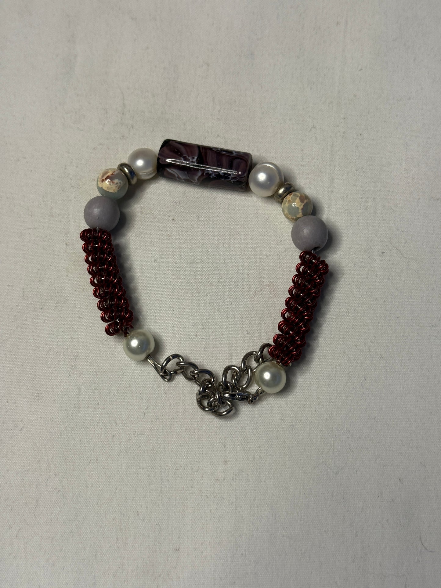 Beaded Bracelets with Lobster Claw Clasp