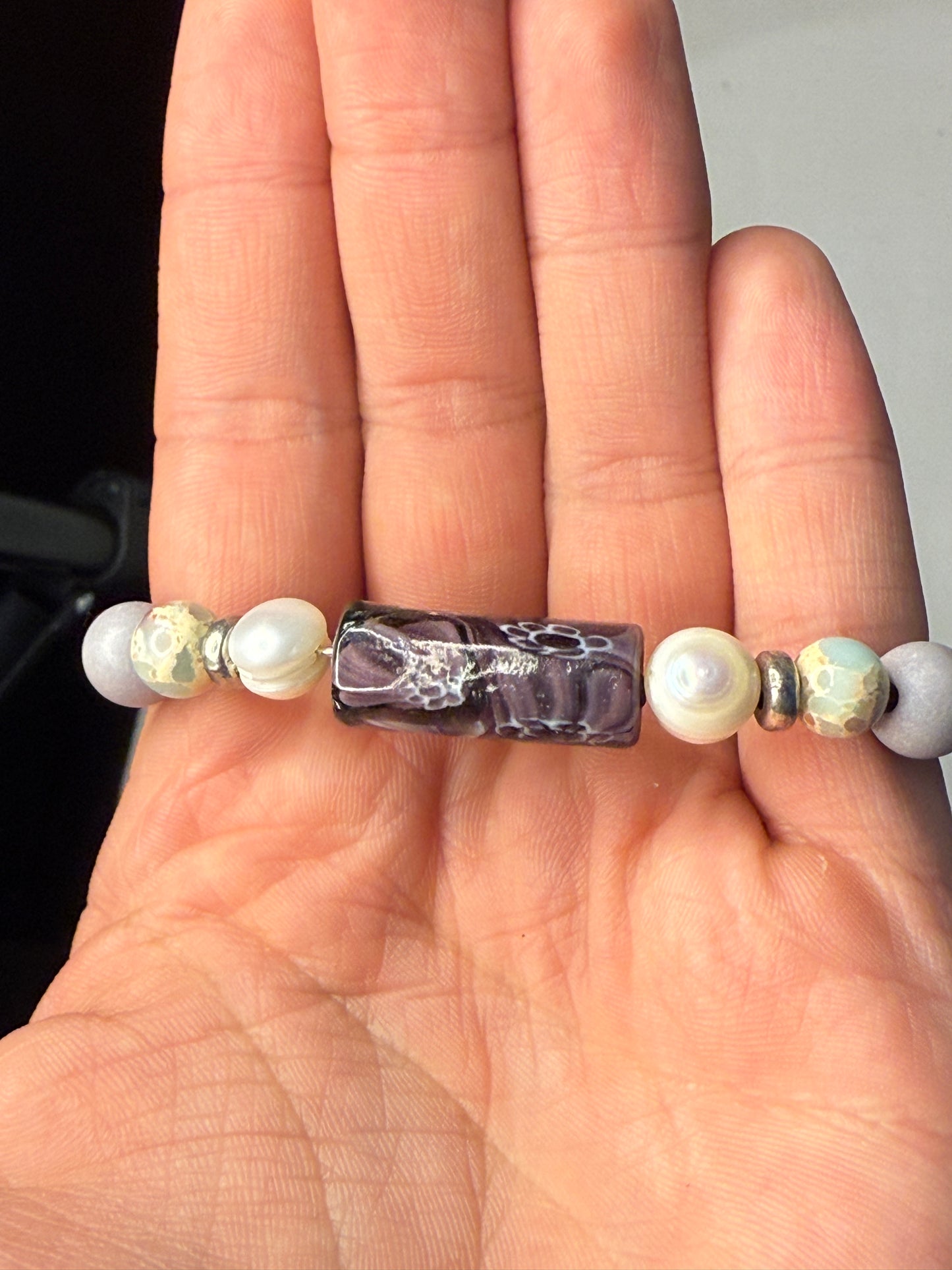 Beaded Bracelets with Lobster Claw Clasp
