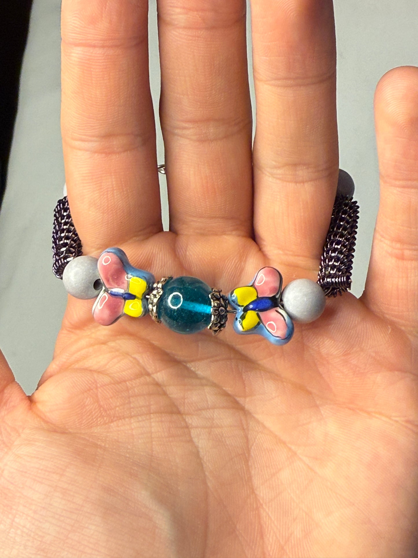 Beaded Bracelets with Lobster Claw Clasp