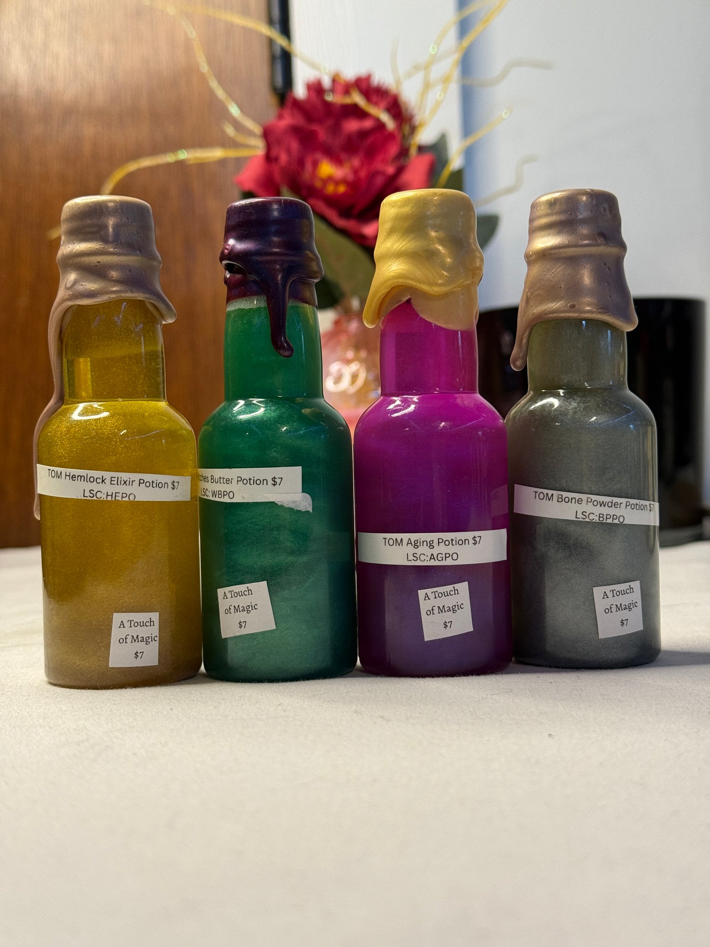 Small Plastic Decorative Potion Bottles