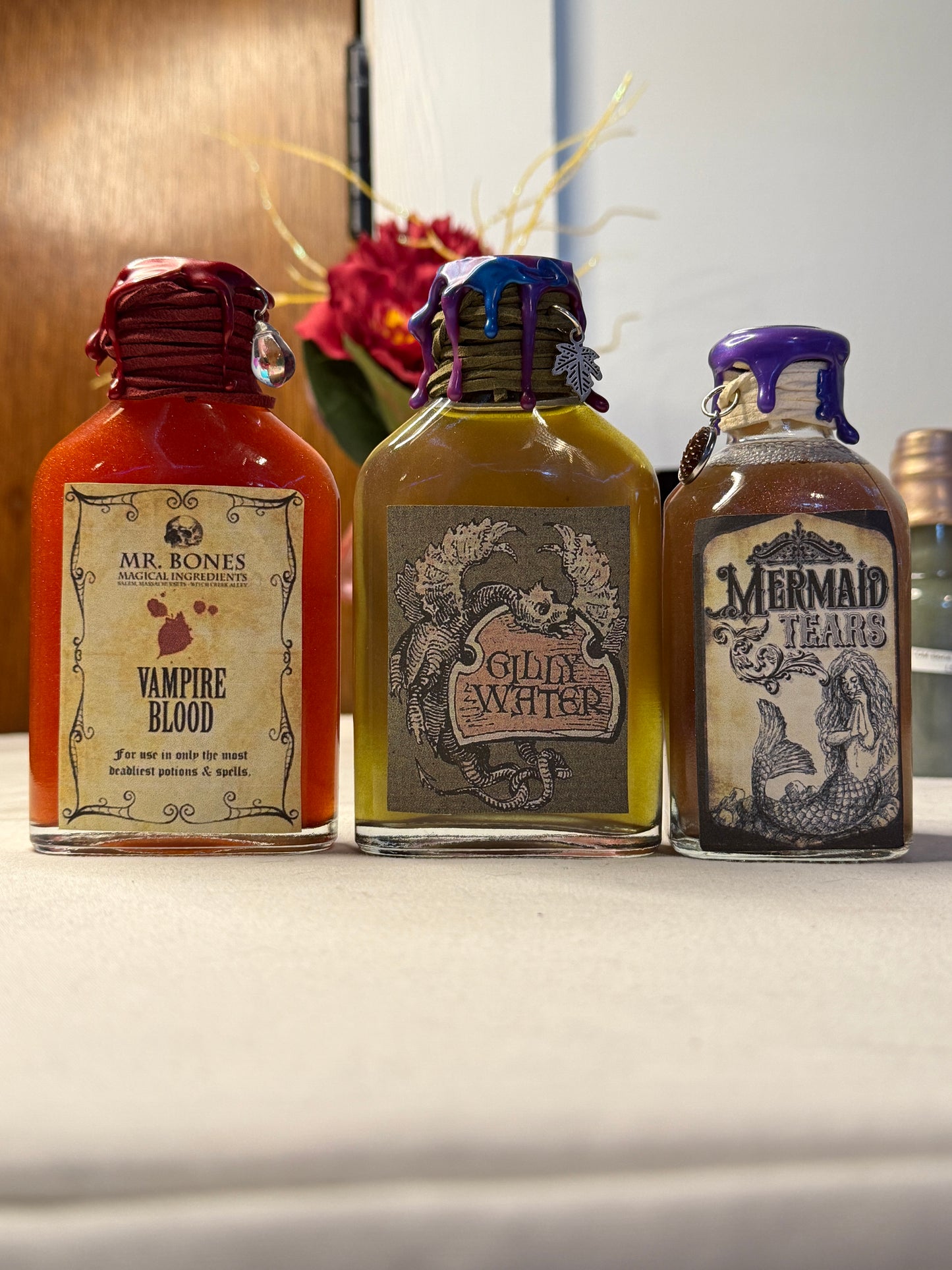 Medium Glass Decorative Potion Bottles