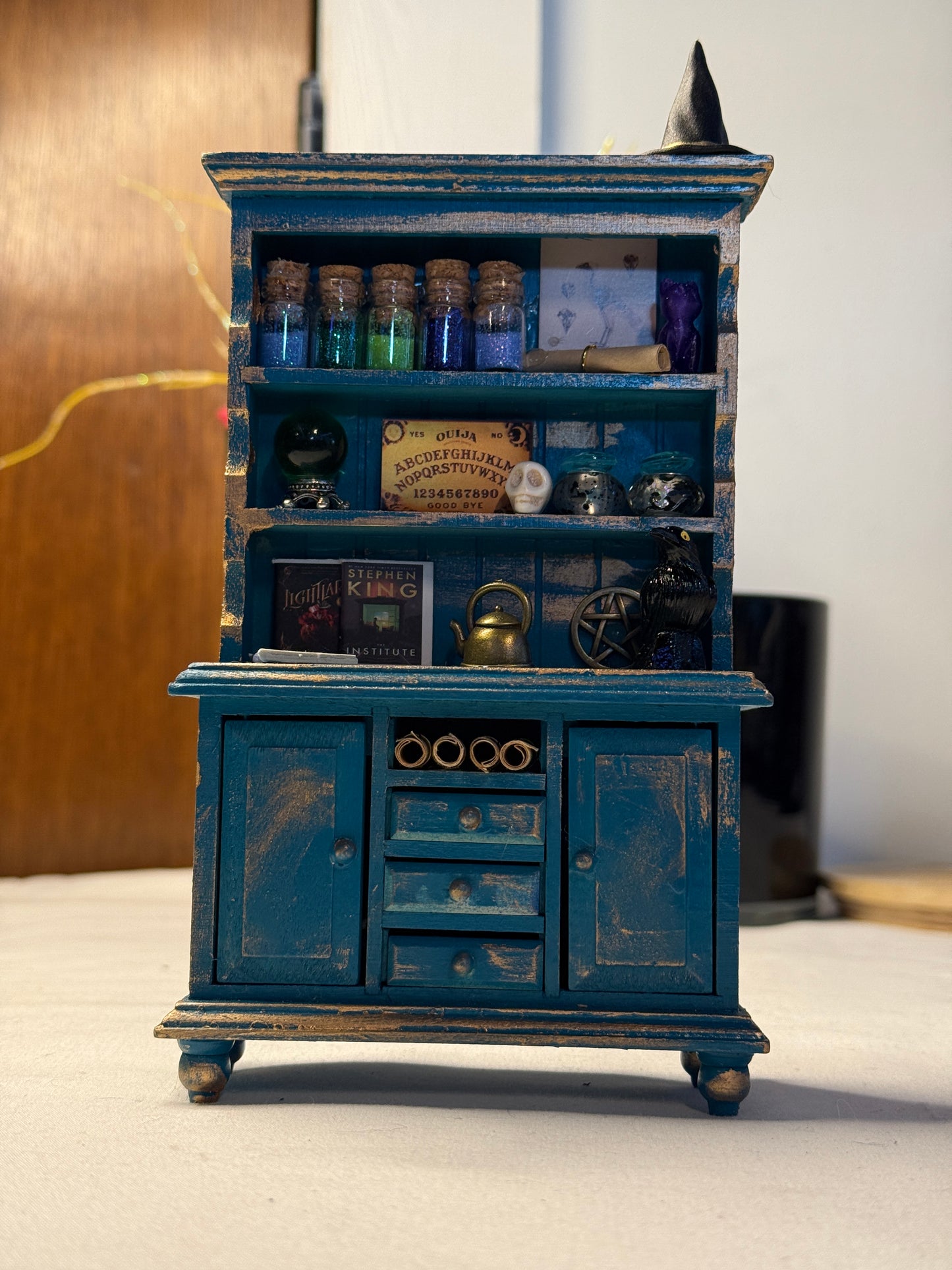 Miniature Blue Witch Hutch