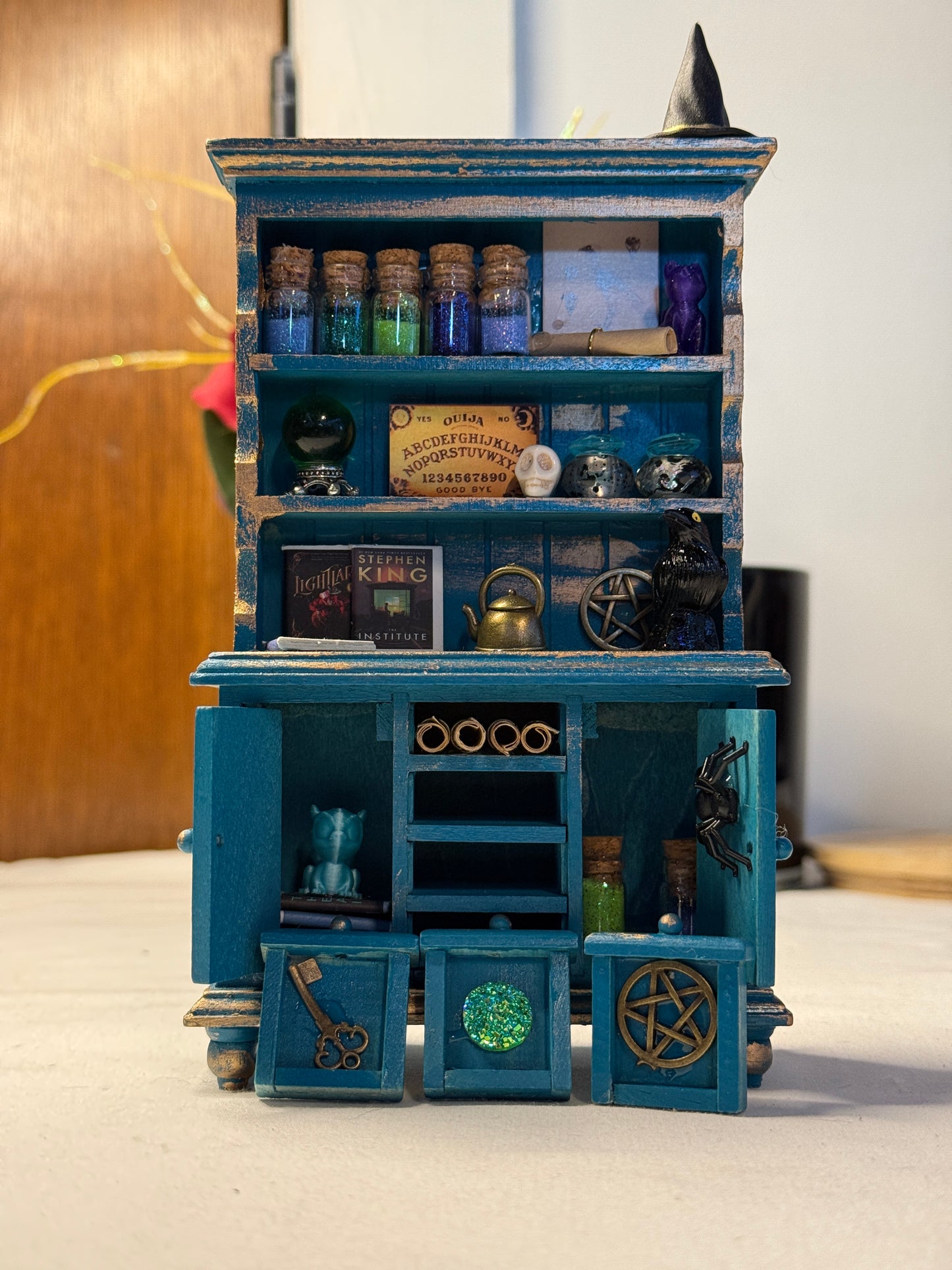 Miniature Blue Witch Hutch