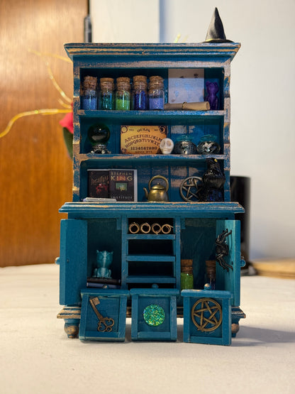Miniature Blue Witch Hutch
